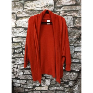 Red Knitted Sweater Cardigan. Size M. RS 11.